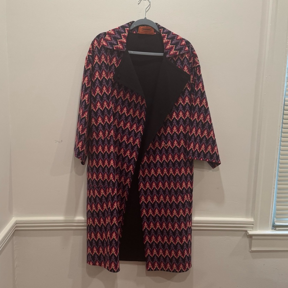 Missoni Multicolor Chevron Coat
